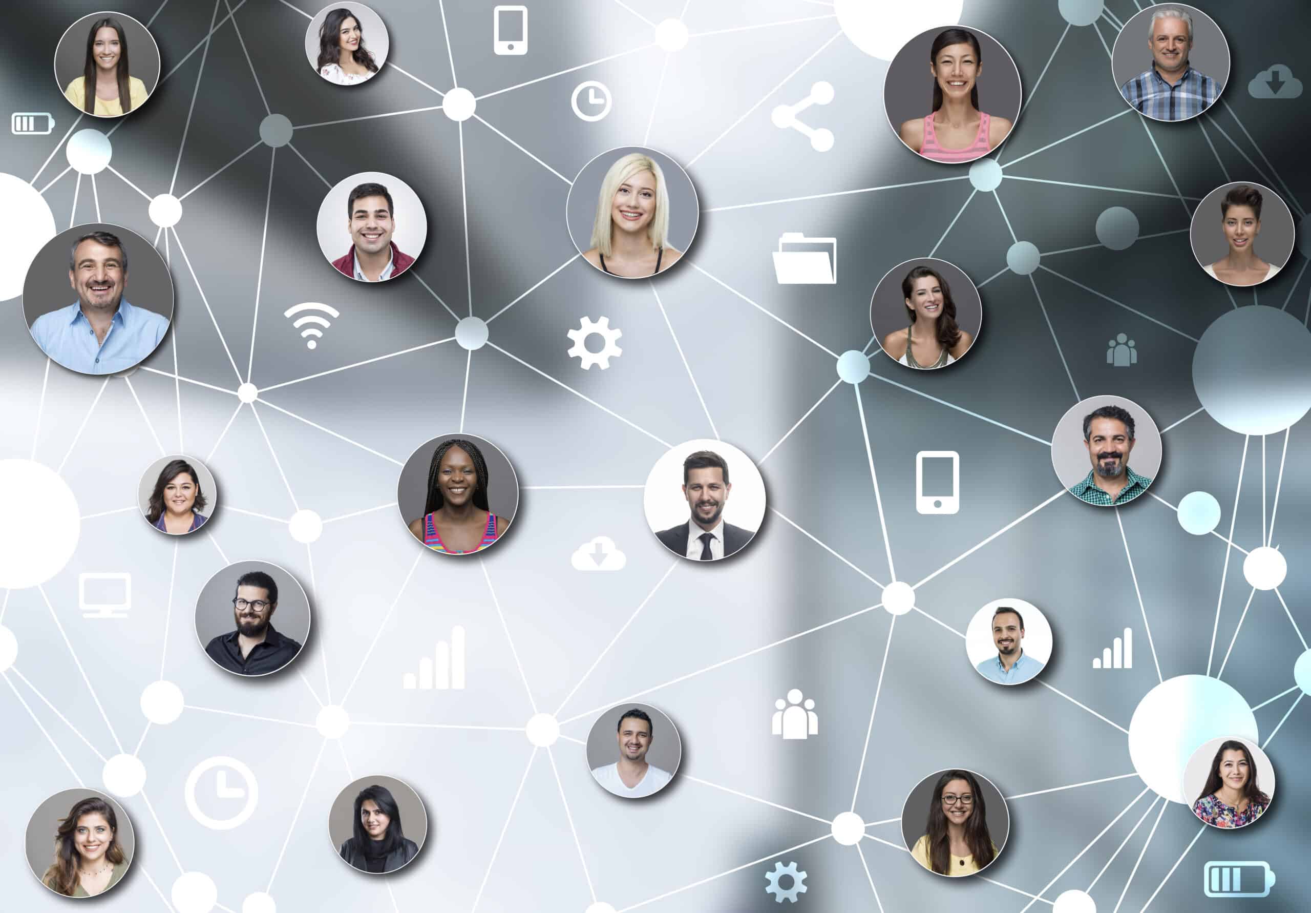 individuals on the web participating in WordPress community support